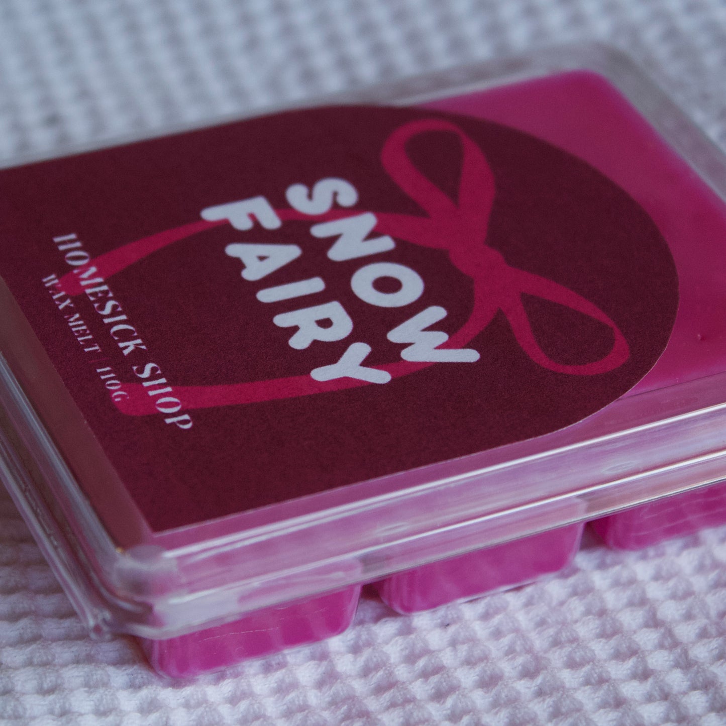 ‘snow fairy’ wax melt.