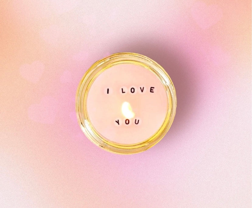 ‘hidden message’ candle.