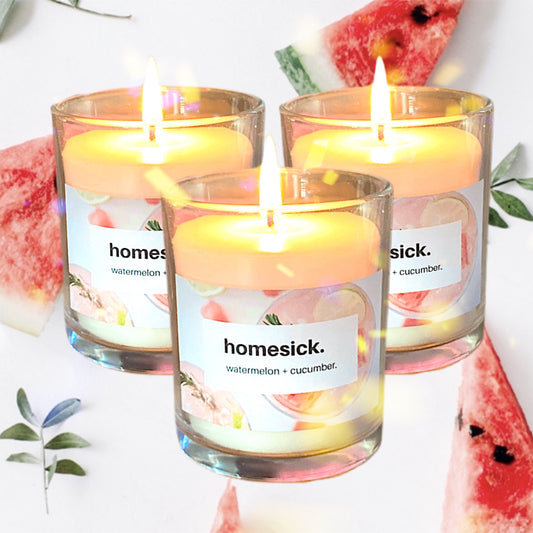 ‘watermelon + cucumber’ large scented candle.