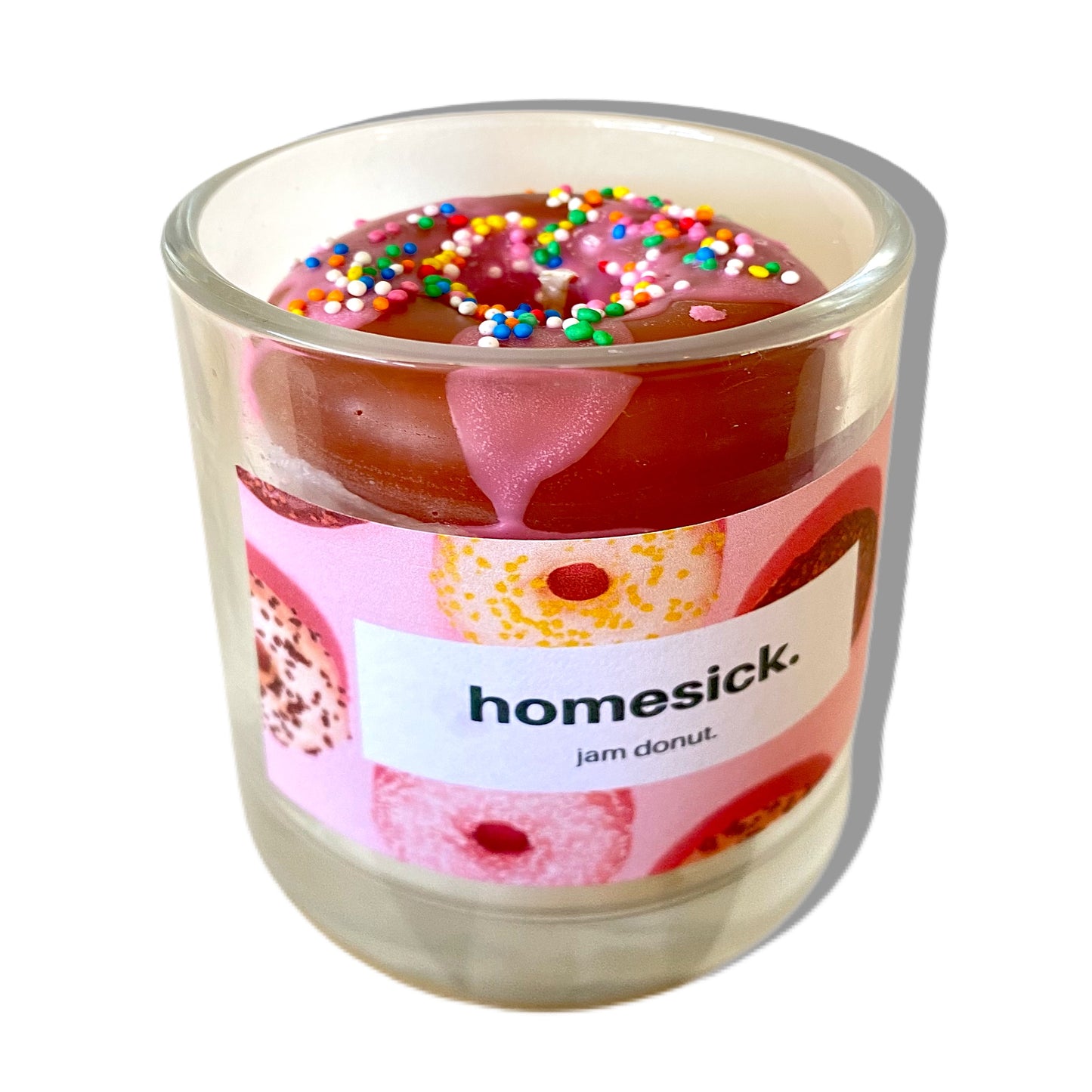 ‘jam donut’ large candle.