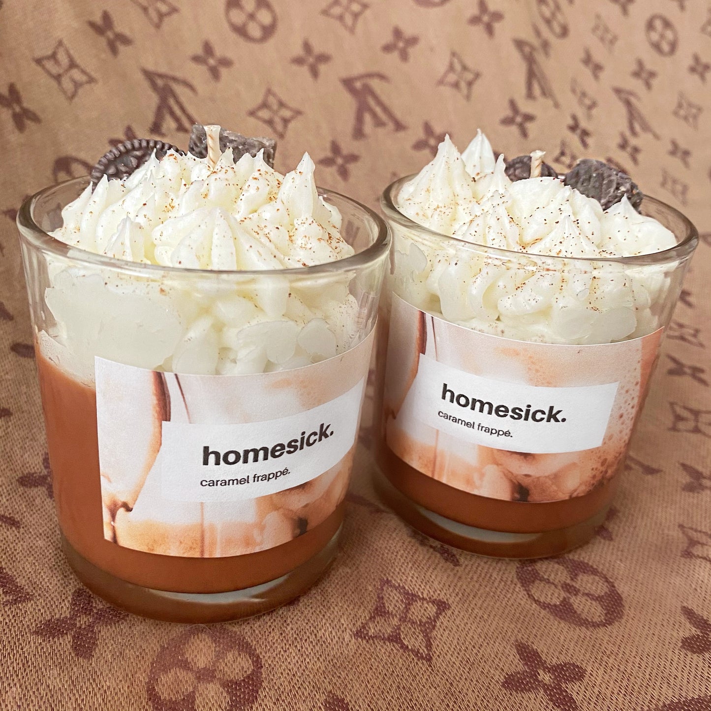 ‘caramel frappé’ candle.