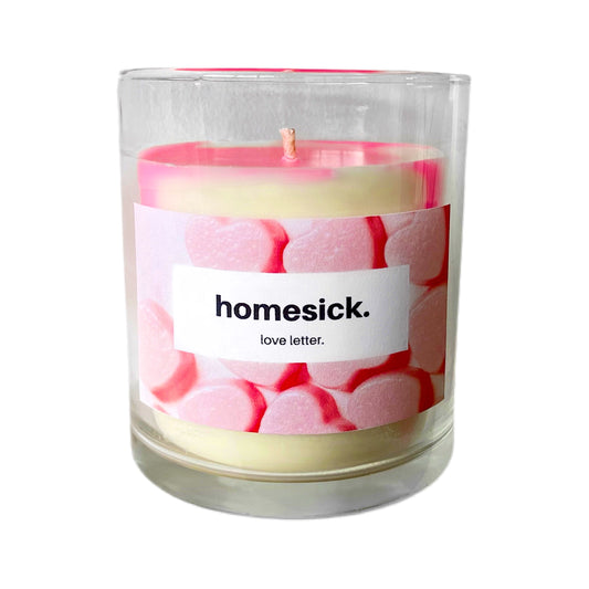 ‘love letter’ candle.