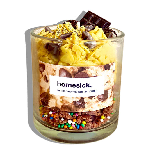 ‘salted caramel cookie dough’ candle.