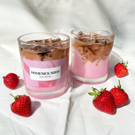 ‘berry milk tea’ large candle.