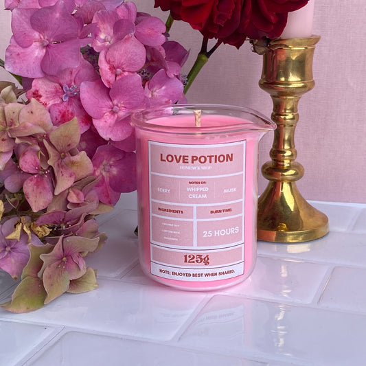 ‘love potion’ candle.