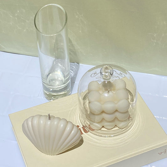 shell candle.
